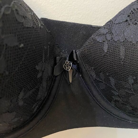 Victoria’s Secret Black Lined Demi/Demi-Buste Double Bra Women Size 38D - Picture 3 of 7